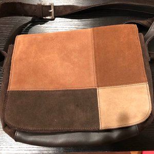 Genuine leather Croft & Barrow patchwork bag